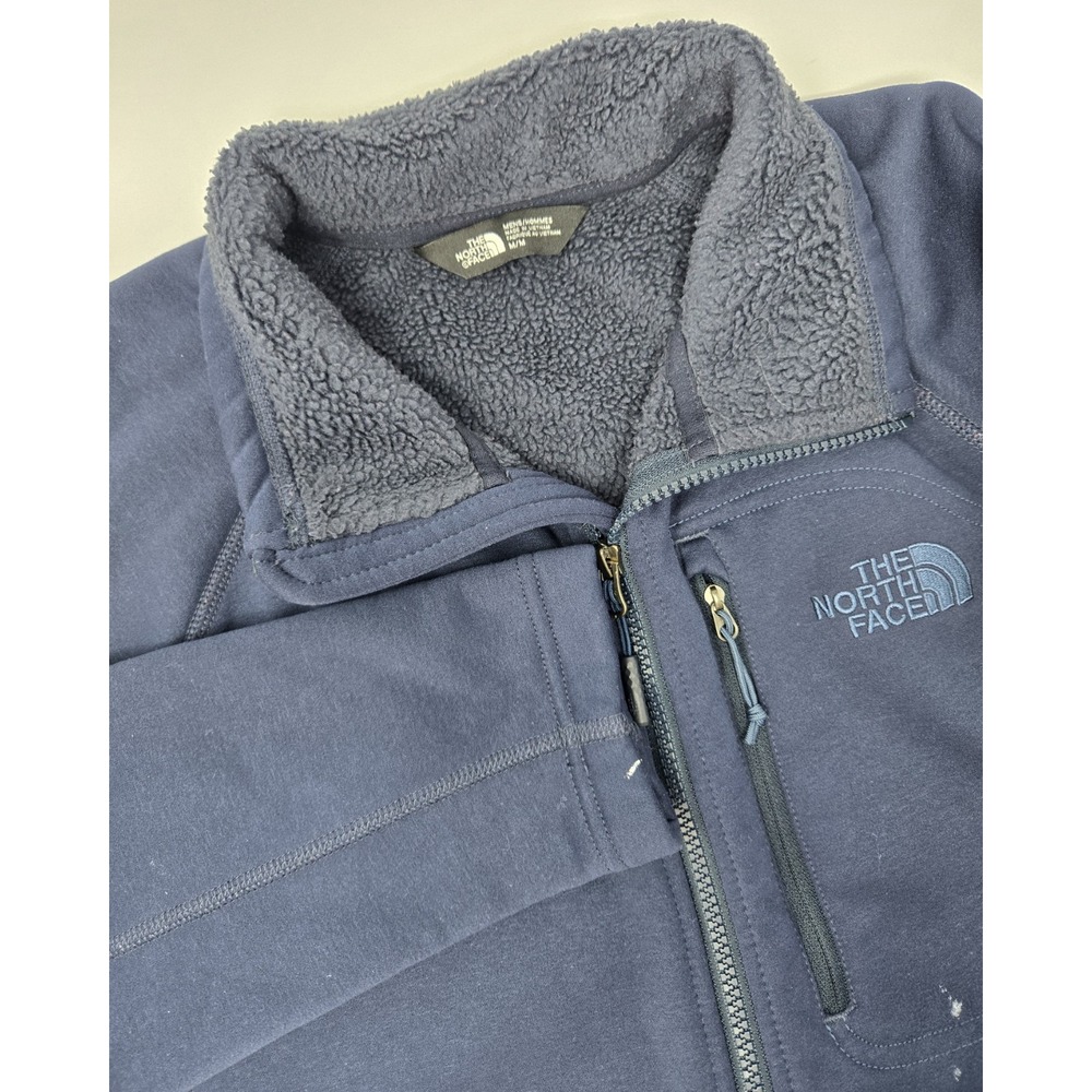 The North‎ Face Jacket Mens M Timber Full Zip TNF Fleeced Lined Blue Gorpcore